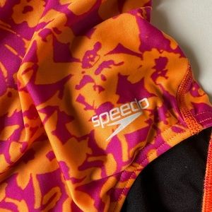 Speedo Orange & Pink Floral Suit